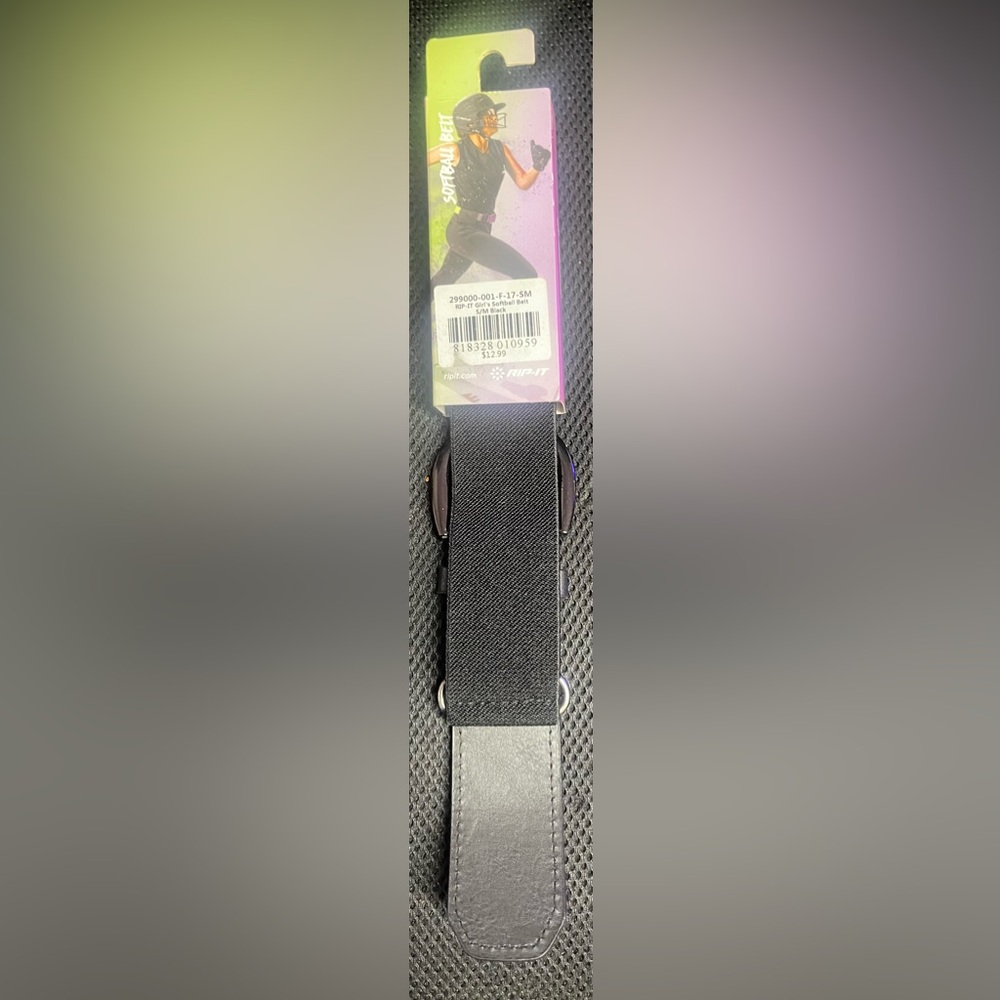 RIP-IT Black Softball Belt